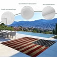 thumbnail image 6 of Outdoor Rug 4x6 ft Vintage American Flag Waterproof Outdoor Patio Rug Mat Non Slip Outside Area Rugs Carpet for RV,Camping,Porch,Deck,Pool,Balconybackyard,Patriotic USA Flag, 6 of 9