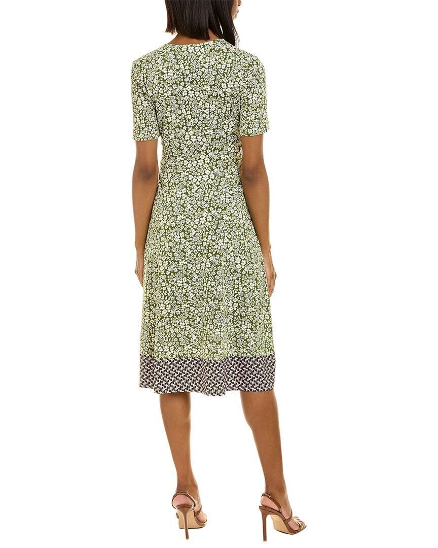 Leota Women's Francesca Floral MIDI Dress Green Size Large - Walmart  Business Supplies