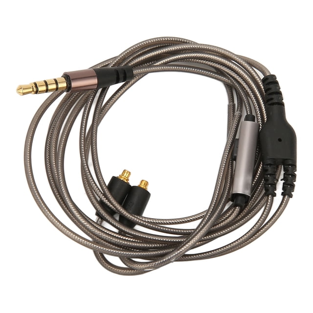 Earphone Replacement Cable,Earphone Replacement Cable OFC Headphone Cablewith Mic Headphone Cable Maximized Efficiency