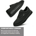 thumbnail image 3 of Men's Sneakers Casual Dress Shoes Slip on Lace up Business Comfortable Walking Shoes Skate Shoes Black Size 7.5, 3 of 5