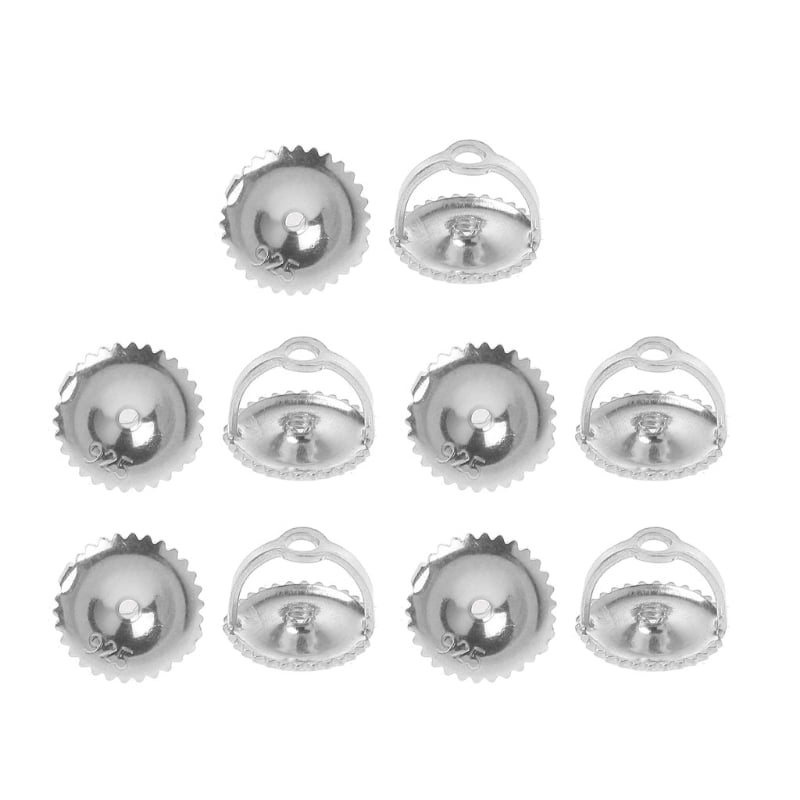 ZPAQI 5Pair Screw Earring Backs Secure Screwbacks Screw on Earring