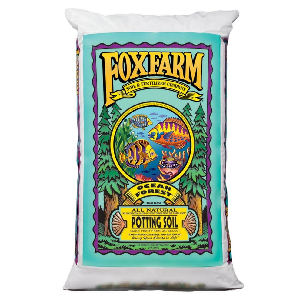 FoxFarm FX14000 Ocean Forest 6.36.8 pH Plant Garden Potting Soil Mix