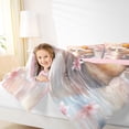 thumbnail image 3 of Erosebridal Kids Kawaii Capybara With Fruit Orange Bedding Comforter Set 7pcs,Boys Girls Floral Cherry Blossoms Queen Bedding SetsPink Reversible, 3 of 6
