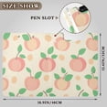 thumbnail image 3 of Peaches Leaves Pastel Color Foldable Binder Folder Clipboard with Pen Slot Double Clips A4 Size File Storage, 3 of 8