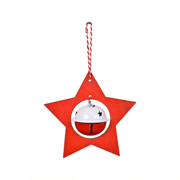 Gibobby Decoración de campanas colgantes de Navidad, diseño hueco de, artículos decorativos para el colgantes para árbol de Navidad (A)