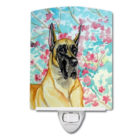 Caroline's Treasures 7270CNL Fawn Great Dane Ceramic Night Light, 6x4x3", multicolor