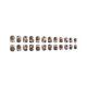 thumbnail image 5 of Uñas postizas adhesivas SWEKKE cortas cuadradas con hojas de arce otoñales, 24 piezas, 5 of 7