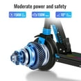 thumbnail image 2 of 10 km Range Electric Scooter with Height Adjustable, Safe Rear Brake, Cool LED Marquee Light, 2 of 11