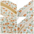 thumbnail image 3 of Unique Bargains 1 Pc Gardenia Style Drawstring Makeup Bag for Vacation Orange Polyester, 3 of 6