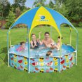 thumbnail image 2 of Bestway 8' x 20" Above Ground Round Swimming Pool with Shaded Canopy, Fruit, 2 of 11