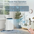 DuraComfort 12000 BTU Portable Air Conditioner with Dehumidifier, Fan for Bedroom up to 300 Sq.Ft