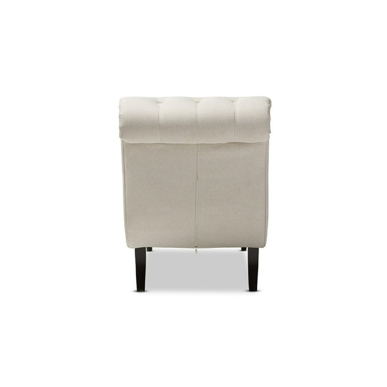 Baxton Studio Layla Mid-century Retro Modern Grey Fabric Upholstered Button-tufted Chaise Lounge Baxton Studio Layla Mid-century Retro Modern Grey Fabric Upholstered Button-tufted Chaise Lounge