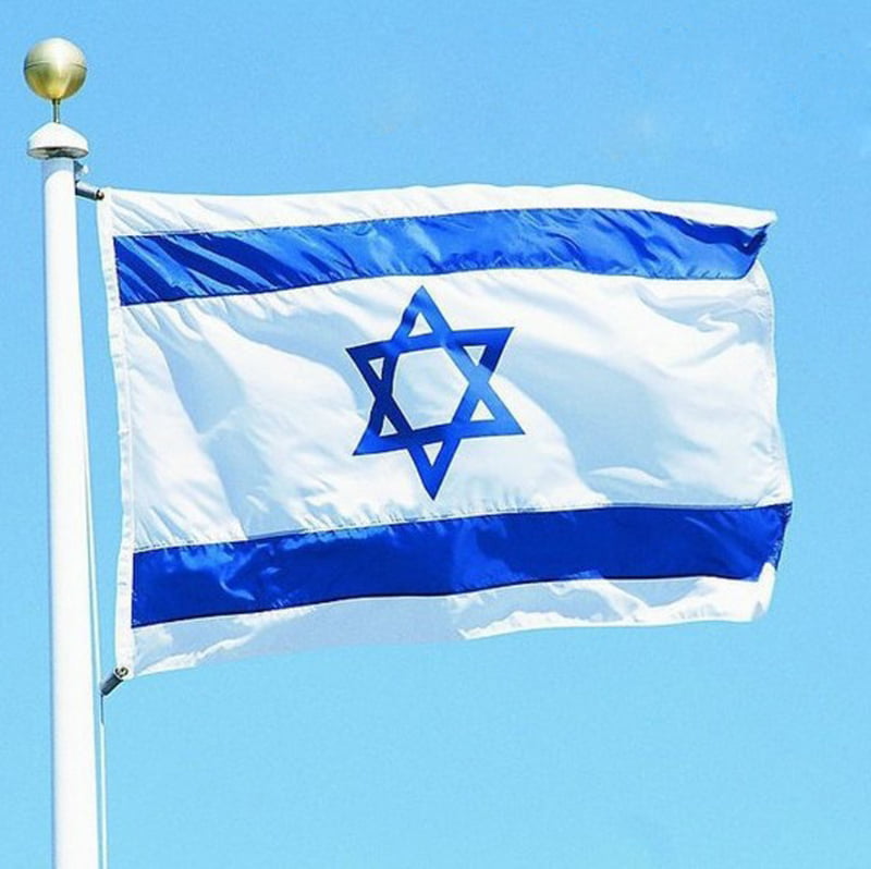 ISRAELI JEWISH FLAGS 90 x 150 cm BANNER 3x5 ft Light p ISRAEL FLAG 3' x 5' 