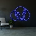 thumbnail image 2 of Handmadetneonsign Dachshund Head Led Sign, Dachshund Neon Sign, Wall Decor, Dachshund Dog Led Light, 2 of 5