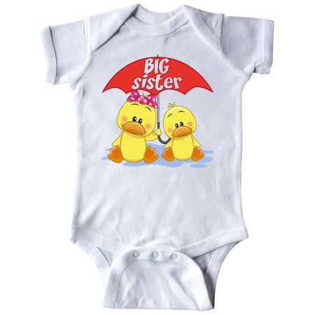 

Inktastic Big Sister Duck Gift Baby Girl Bodysuit