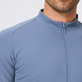 thumbnail image 3 of StSilkitty Mens Athletic Jacket Full Zip Long Sleeve Mock Neck Jacket Lightweight Breathable Running Hiking Fishing Coat, 3 of 8