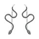 thumbnail image 1 of SODROV, pendiente de aro negro para mujer, pendiente gótico, venta al por mayor, accesorios, regalo de Navidad, joyería de boda, pendientes para mujer Tan Jianjun unisex, 1 of 2