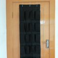 thumbnail image 4 of Organizador de zapatos colgante YONGSHENG 24 bolsillos malla color negro, 4 of 5