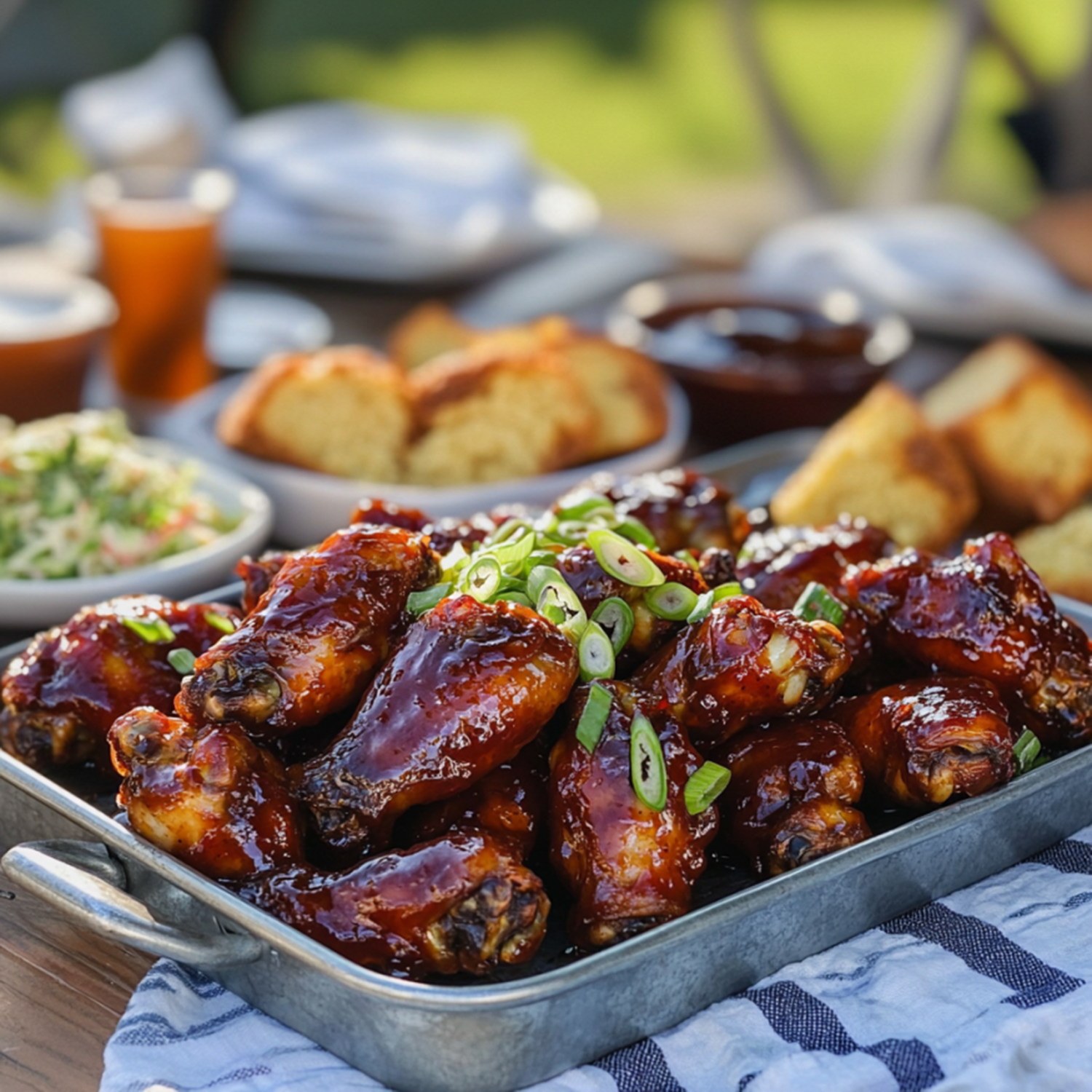 Kinder's Sticky Honey BBQ Frozen Chicken Wings, 19 oz Bag