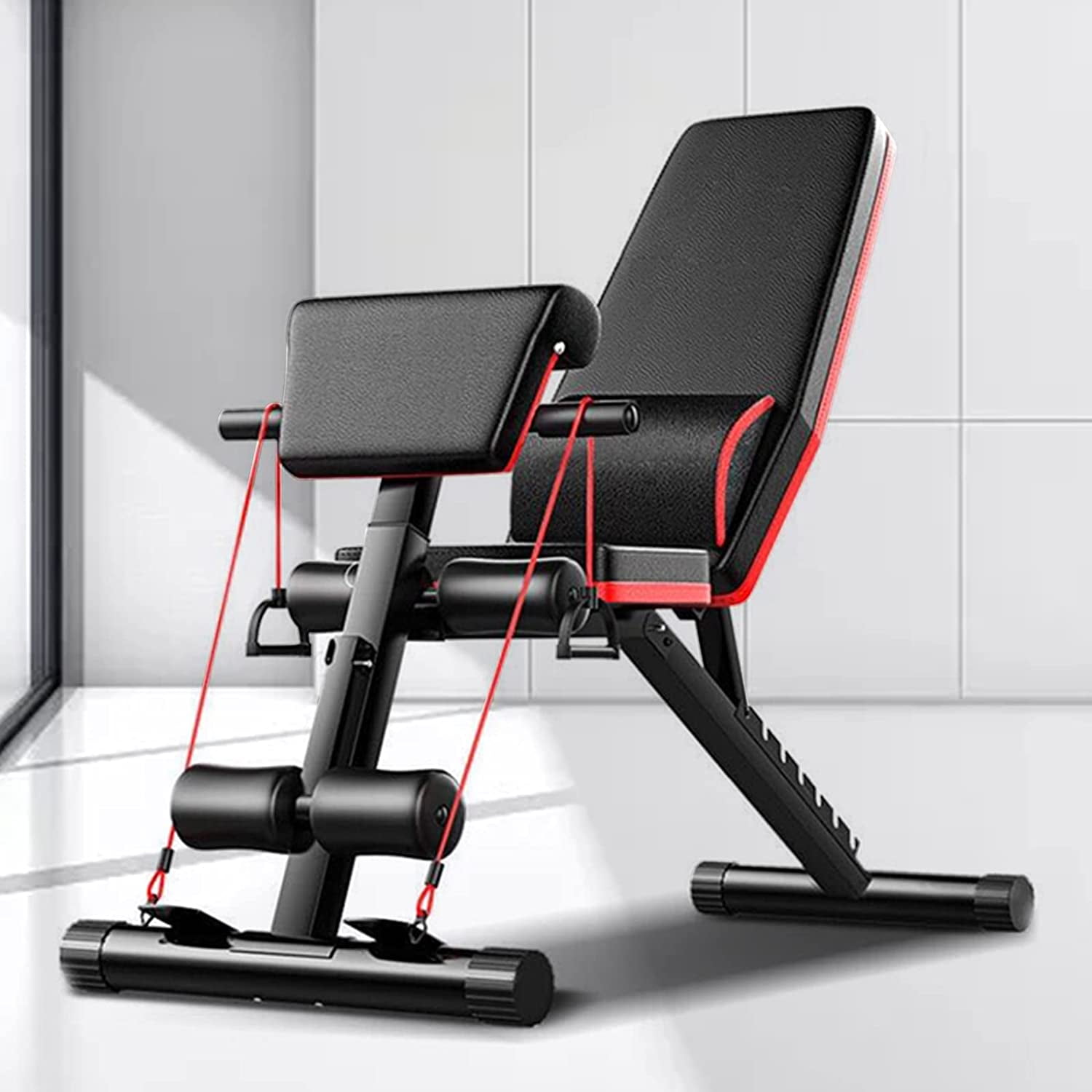 Foldable Dumbbell Bench Weight Training Fitness Incline Adjustable Workout Gym