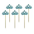 thumbnail image 1 of 6 piezas de fieltro con forma de para decoración de tartas, selecciones para cupcakes para decoración de centro de de tarta de de Azul, 1 of 9