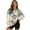 Beige-Butterfly Mandala, variant on HELLHERO Vintage Butterfly Flower Print Women Oversized Sweatshirt Casual Long Sleeve Pullover Tops Crewneck Sweater Size L