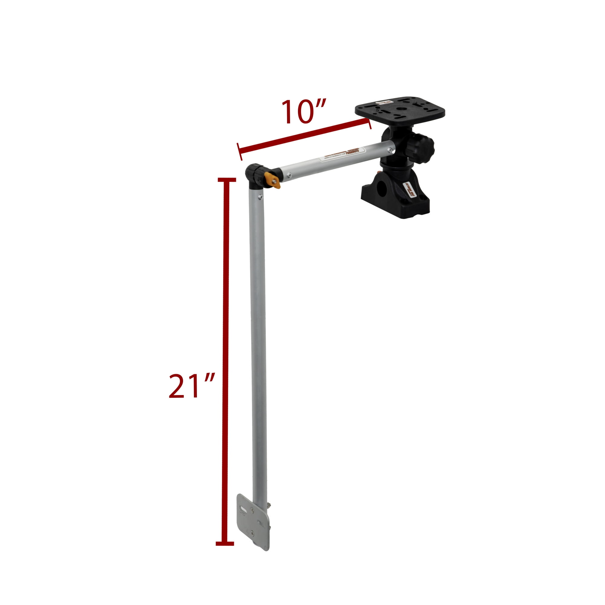Extreme Max 3006.8652 Portable Foldable Transducer Arm with Fish Finder Bracket for Kayaks & SUP