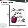 thumbnail image 4 of Stupell Industries Eclectic Ring My Bell Pepper Black Framed Giclee Art, 16 x 20, by Susan Ball, 4 of 8