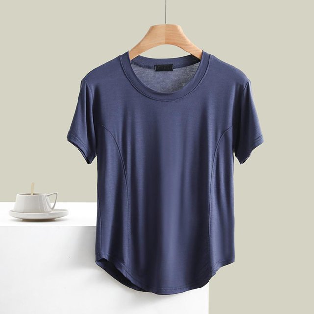 SDNall Blouse Femme Unie Décontractée Mode Col Rond Régulière Sans Manches Vêtements de Nuit Hauts