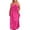 Hot Pink, variant on MAIHAN Backless Dresses for Women,Summer Sleeveless Backless cami Dresses Spaghetti Strap Flowy Dress Long Sundress with Back Tie(Hot Pink,XXXXL)