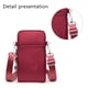 thumbnail image 3 of Bolsa tipo billetera con brazalete y monedero con cremallera cruzada para teléfono celular Rojo Verde Cocina, Decoración y Otros, 3 of 5