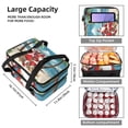 thumbnail image 3 of Santa Claus Double Layered Insulated Lunch Bag with Two Compartments - Large Capacity Refrigerated Meal Bag for Hand Carry - 7.1x11.4x16.1 Inches, 3 of 6
