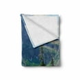 thumbnail image 2 of Glacier National Park Soft Flannel Fleece Throw Blanket, Outdoor Scene with Grinnell Lake and Mountains in Summer Season, Cozy Plush for Indoor and Outdoor Use, 50" x 60", Multicolor, by Ambesonne, 2 of 6