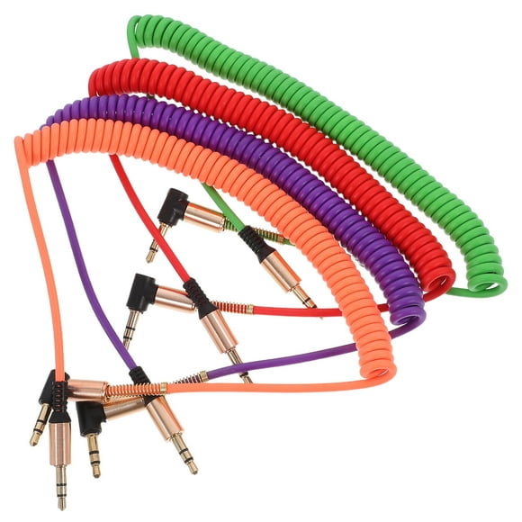 4pcs Cable de audio de 3,5 mm de macho a macho Cable de 3,5 mm de 3.5 mm macho a macho Cable aleatorio
