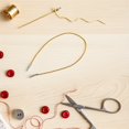 thumbnail image 3 of COMPUKAS Elastic String For Masks With Metal Ends 100Pcs Golden Latex Polypropylene Diy Crafts Stage Performance, 3 of 6