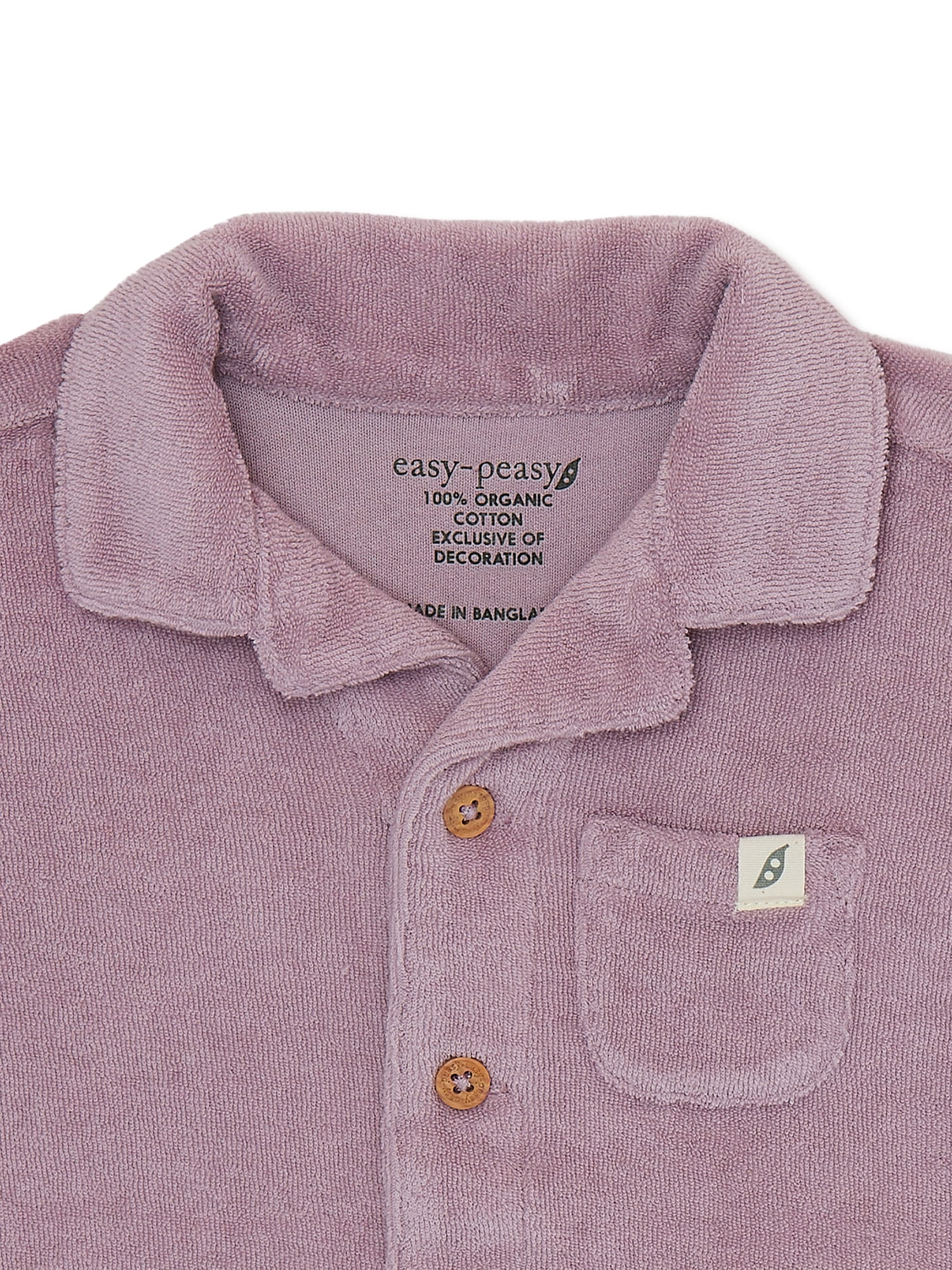 easy-peasy Baby Boy Terry Cloth Shirt and Shorts Set, 2-Pieces, Sizes 0-24M