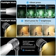 thumbnail image 4 of Flashlight Camping Light 2in-1, 180°Flip Double Lamp 8-Mode Rechargeable LED Bright Flash Light Camp Lantern Reading Light Waterproof 4500mAh for Outdoor Home Emergency, Gift for Men Women, 4 of 10