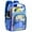 Blue, variant on Sanmadrola Clear Backpack for School Backpack Heavy Duty PVC Transparent Bookbag Stadium Approved See Through Backpack 17'' Purple