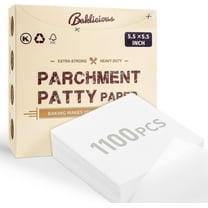 Baklicious Parchment Paper Sheets, 1100 Count, 5.5 Inch Pre-Cut Square, Non-Stick Greaseproof, 1 Pack