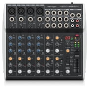 Behringer XENYX 1202SFX Premium Analog 12-Input Mixer with USB Interface, Bundle with TAPH100 Headphones, 2x Instrument and Microphone Cables