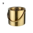 thumbnail image 3 of Wosthever Experiencia de consumición Cubo de hielo elegante del acero inoxidable Cubo de hielo del acero inoxidable con la tapa Cocina y Comedor oro 2 litros, 3 of 6