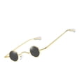 thumbnail image 1 of Gafas De Sol Rock Punk Glass Estilo Vintage Lente Redonda A Prueba De Sol Unisex Círculo Pequeño Hippie Accesorios Anti-Uv Gafas De Sol Al Aire Libre Oro Negro Sweethay AP006383-03, 1 of 6