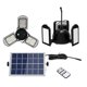 thumbnail image 1 of Luces solares al aire libre 60 luces LED solares de pared triple cabeza, 1 of 7