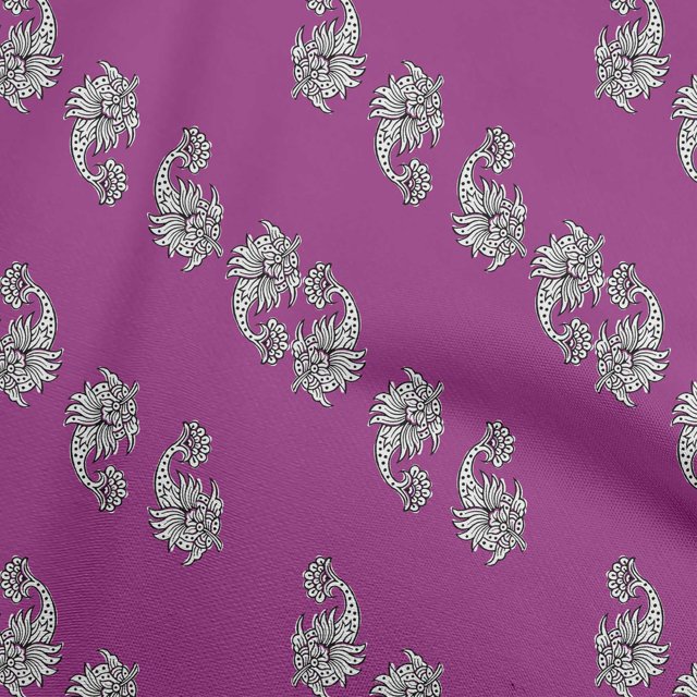 oneOone Velvet Purple Fabric Block Sewing Material Print Fabric By The Yard 58 Inch Wide-UM