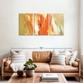 thumbnail image 2 of Elephant Stock Tree Changes Wall Art - Horizontal Multi Panel Canvas - Living Room Wall Decor - Abstract Multi Panel - Orange And Beige Decor By Martin Shire - 56" x 27", 2 of 8