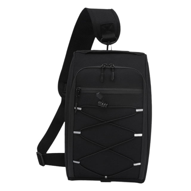 DYNWAVECA Bicycle Rear Rack Bag 11L with Shoulder Strap Multifunctional Bike Trunk Bag Black