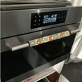 thumbnail image 3 of ZIATUBLE Refrigerator Door Handle Covers Set of 4 Washable Anti-static Gloves Reusable Fridge Dishwasher Kitchen Home Appliance Decor with Hook and Loop Fastener, Hippie Floral, 3 of 7