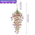 thumbnail image 3 of Safeglitz Artificial Hanging Flowers for Outdoors, 4-Piece Set of Cascading Blooms, UV-Resistant Plants for Porches & Gardens, Realistic Look with No Watering Required, 3 of 8