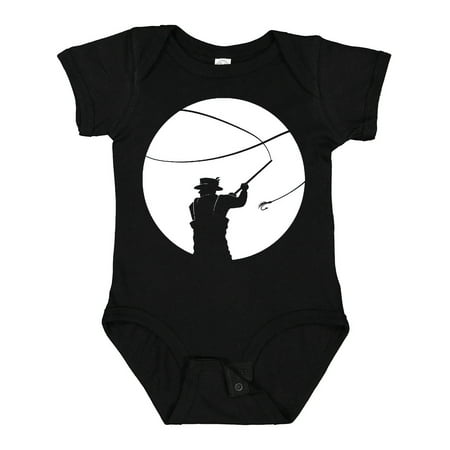 

Inktastic Fly Fishing Silhouette Gift Baby Boy or Baby Girl Bodysuit