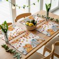 thumbnail image 5 of Orange Grey Pumpkins Fall Placemats Set of 6, Maple Leaf Thanksgiving Botanical Washable Wipeable Table Mats for Dining Tables, Indoor Outdoor Kitchen Place Mats for Holiday Party Table Decor, 5 of 9